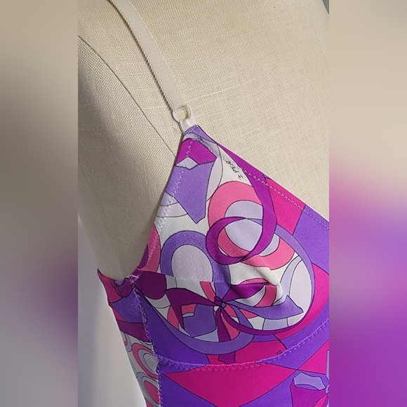 Emilio Pucci for Fromfit Rogers 34B. Purple, pink, white. Small. - Picture 10 of 11